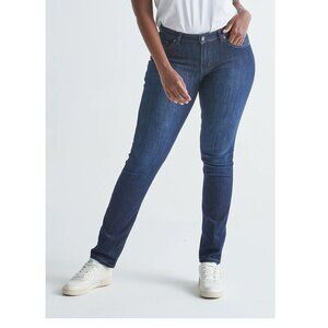 NWT DU/ER  Performance Denim Slim Straight Stretch Jeans Dark Stone Womens 31x32